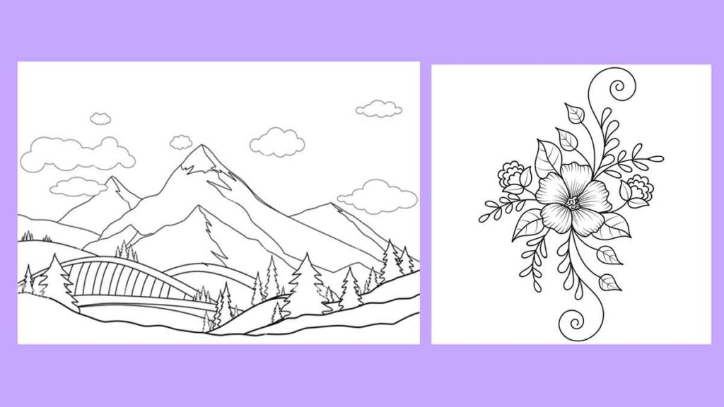 Line Art Easy Drawings